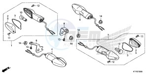 CBR125RF CBR125R 2ED - (2ED) drawing WINKER