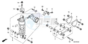 VFR1200FD VFR1200F UK - (E) drawing REAR CUSHION