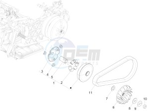 Medley 125 4T ie ABS (EMEA) drawing Driving pulley