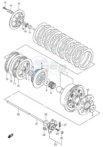 GSX600F (E2) Katana drawing CLUTCH