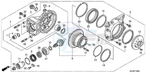 GL1800D GoldWing - GL1800-D UK - (E) drawing FINAL DRIVEN GEAR