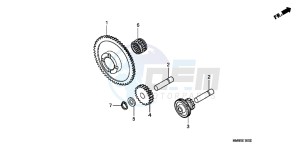 TRX250TMC drawing STARTING GEAR