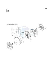 KVF 650 F [BRUTE FORCE 650 4X4I] (F6F-F9F ) F8F drawing OPTIONAL PARTS-- DRIVE CONVERTER- -