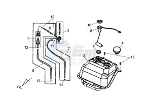 JET 4 R50 drawing FUEL TANK - FUEL CUT