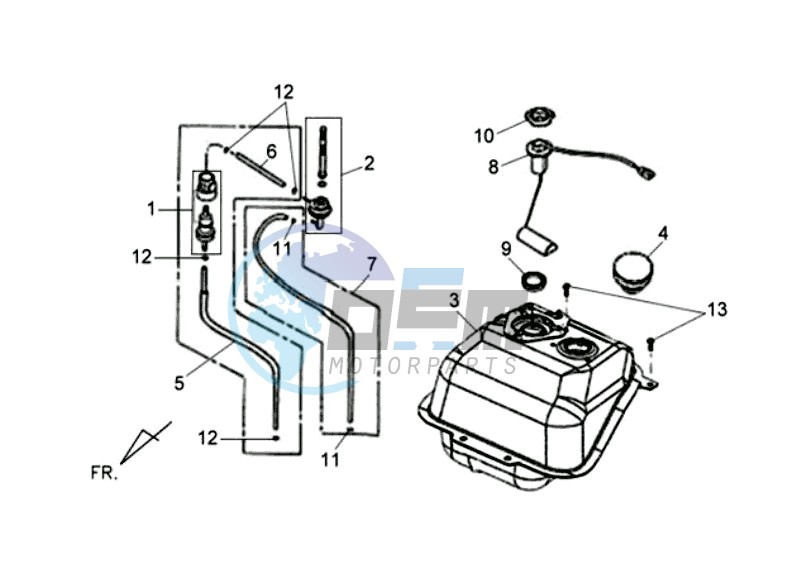 FUEL TANK - FUEL CUT