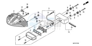 CB600FA39 Australia - (U) drawing TAILLIGHT