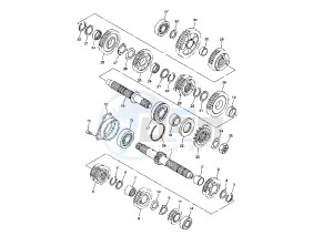 YZF R6 600 drawing TRANSMISSION