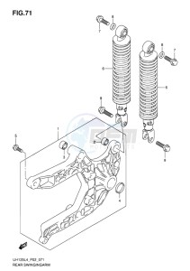 UH125 ABS BURGMAN EU drawing REAR SWINGINGARM