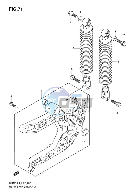 REAR SWINGINGARM