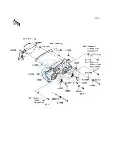 ZX 1000 E [NINJA ZX-10R] (E8F-E9FA) 0E8F drawing HEADLIGHT-- S- -