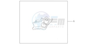 VFR8009 UK - (E / MME) drawing TOP BRIDGE COVER