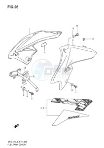 DR-Z125L EU drawing FUEL TANK COVER