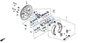 TRX200D FOURTRAX 200 drawing FRONT BRAKE PANEL