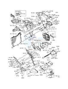 NINJA H2 ZX1000NFF XX (EU ME A(FRICA) drawing Cowling Lowers