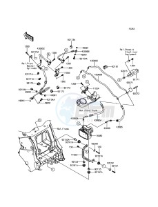 ZZR1400 ABS ZX1400JGF GB XX (EU ME A(FRICA) drawing Brake Piping