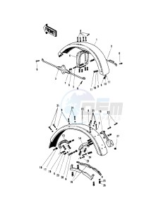 H1 C [MACH III] (-C) 500 [MACH III] drawing FENDERS -- H1_A_C- -