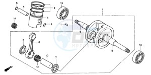 SFX50MM drawing CRANKSHAFT/PISTON