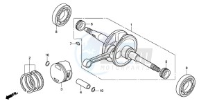 PES125R drawing CRANKSHAFT/PISTON