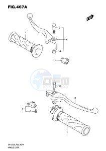 UH125 BURGMAN EU drawing HANDLE LEVER