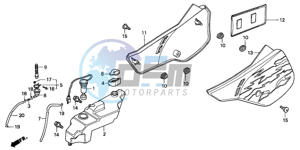 SIDE COVER/OIL TANK