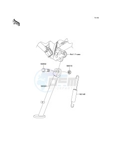 KLX 140 A [KLX140] (A8F-A9FA) A8F drawing STAND-- S- -