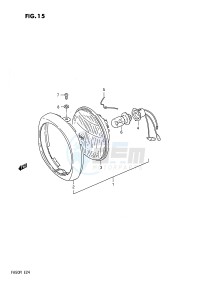 FA50 (E24) drawing HEADLAMP (E6,E24)