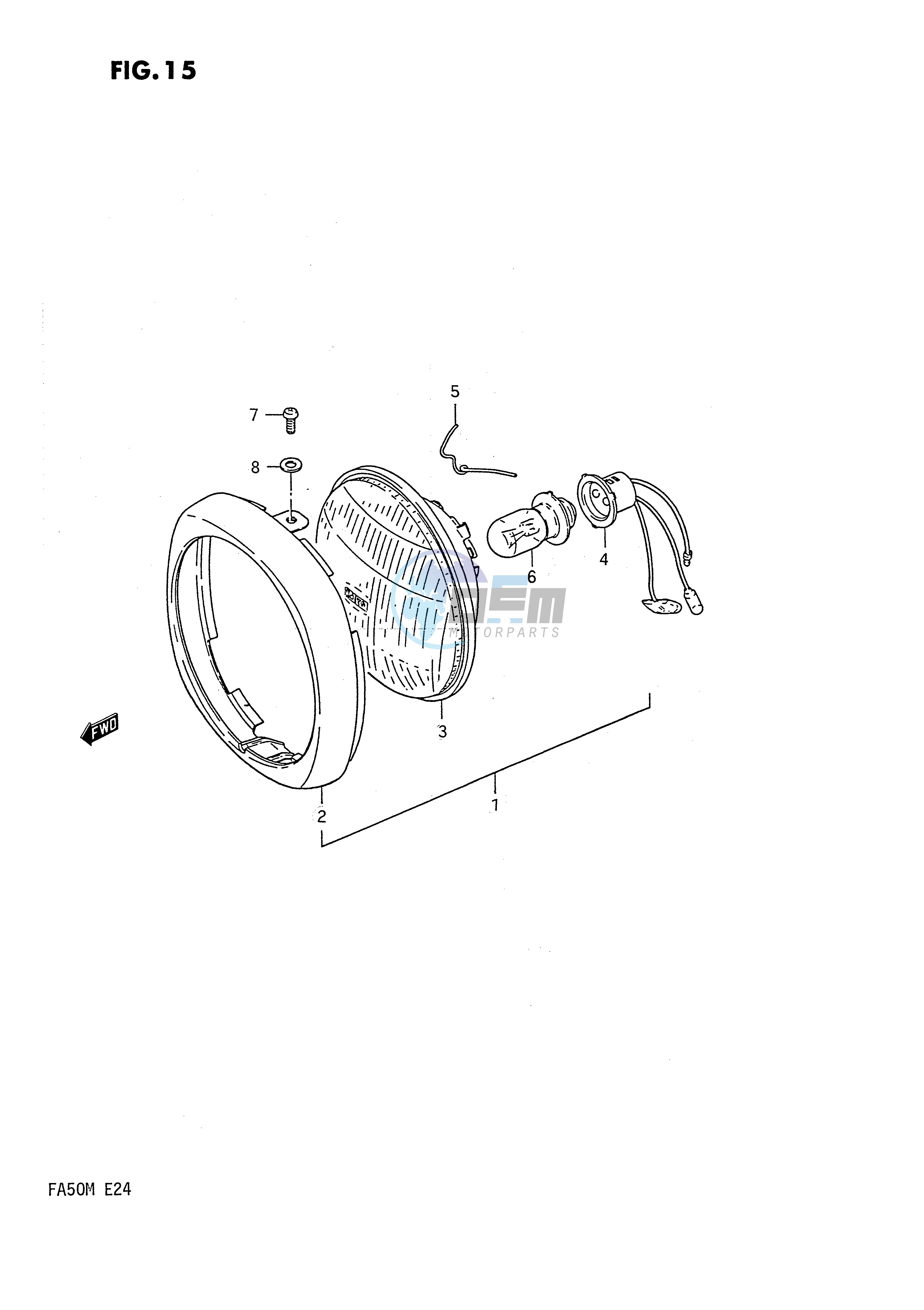 HEADLAMP (E6,E24)