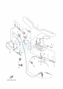 XTZ690 TENERE 700 (BW31) drawing STEERING HANDLE & CABLE