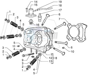 X9 125 drawing Head - valves