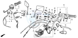 CA125 REBEL drawing HANDLE LEVER/SWITCH/CABLE