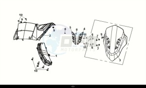 JET X 125I ABS (XH12WX-EU) (E5) (M1) drawing METER - WIND SCREEN