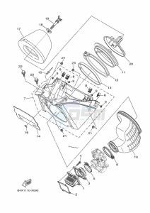 YZ125 (B4XE) drawing INTAKE