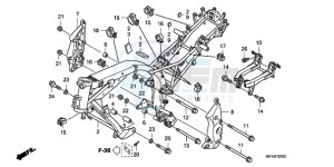 CBF1000A9 Europe Direct - (ED) drawing FRAME BODY