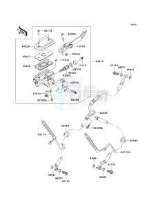 VN 1700 A [VULCAN 1700 VOYAGER] (9FA) A9FA drawing FRONT MASTER CYLINDER