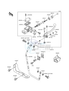 KX 125 L [KX125] (L1) [KX125] drawing FRONT MASTER CYLINDER