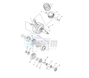 YZF R 125 drawing CRANKSHAFT AND PISTON