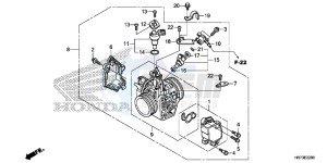 TRX420FA5F TRX420F Europe Direct - (ED) drawing THROTTLE BODY