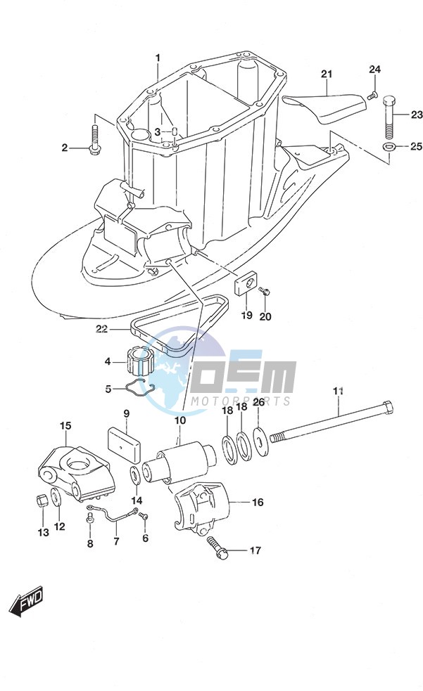 Drive Shaft Housing w/Transom (X)