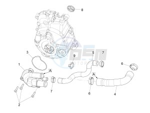 GTS 300 HPE 4T-4V IE ABS E4 (NAFTA) drawing Cooler pump