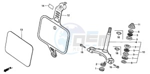 QR50 drawing STEERING STEM