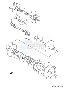 AD50 (E41) drawing TRANSMISSION (2) (E6,E41:E.NO.240955~,P9,E94)