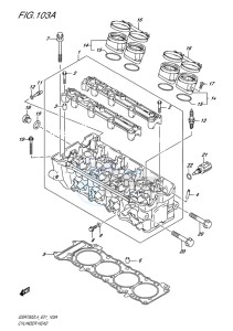 GSR750Z ABS EU drawing CYLINDER HEAD