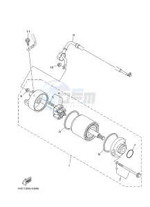 MT09A MT-09 STREET RALLY ABS 900 (2DRJ 2DRK) drawing STARTING MOTOR