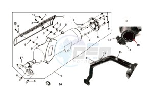 GTS 250 EURO 2 drawing EXHAUST