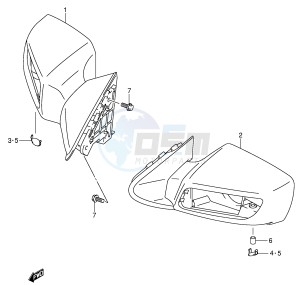 AN650 (E2) Burgman drawing MIRROR (AN650K3 K4 K5)