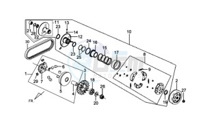 MIO 100 drawing CLUTCH / V-SNAAR