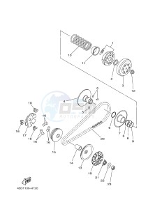 YFM90R (43DB 43DC 43DA 43DA) drawing CLUTCH