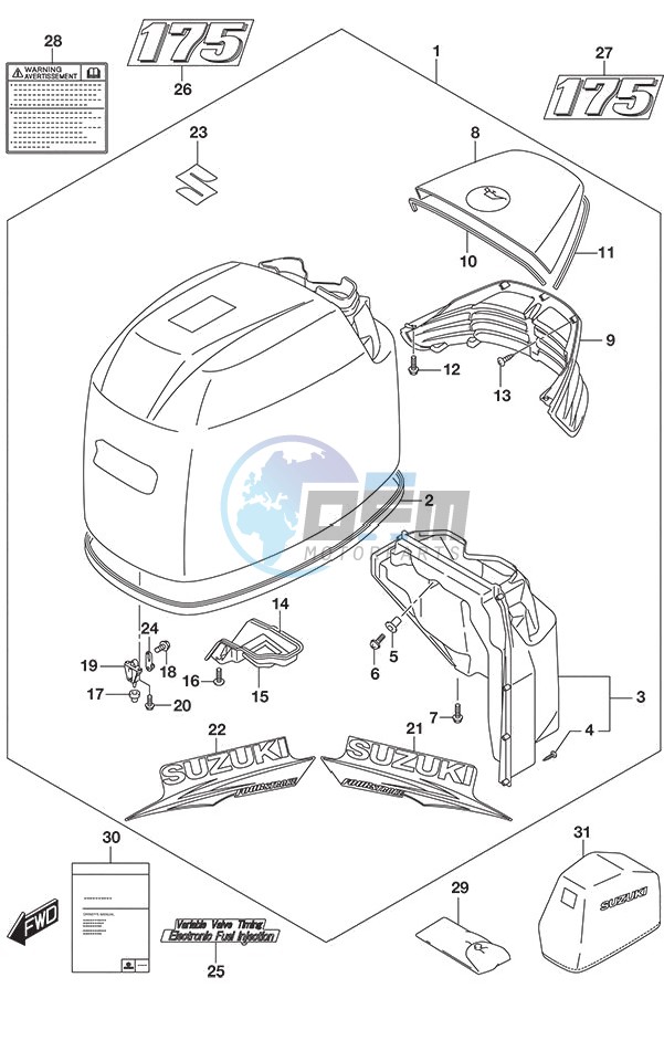 Engine Cover (White)