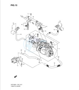 VLR1800 drawing THROTTLE BODY