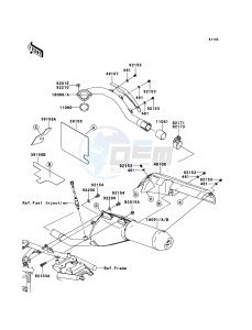 KLX250 KLX250SBF GB XX (EU ME A(FRICA) drawing Muffler(s)